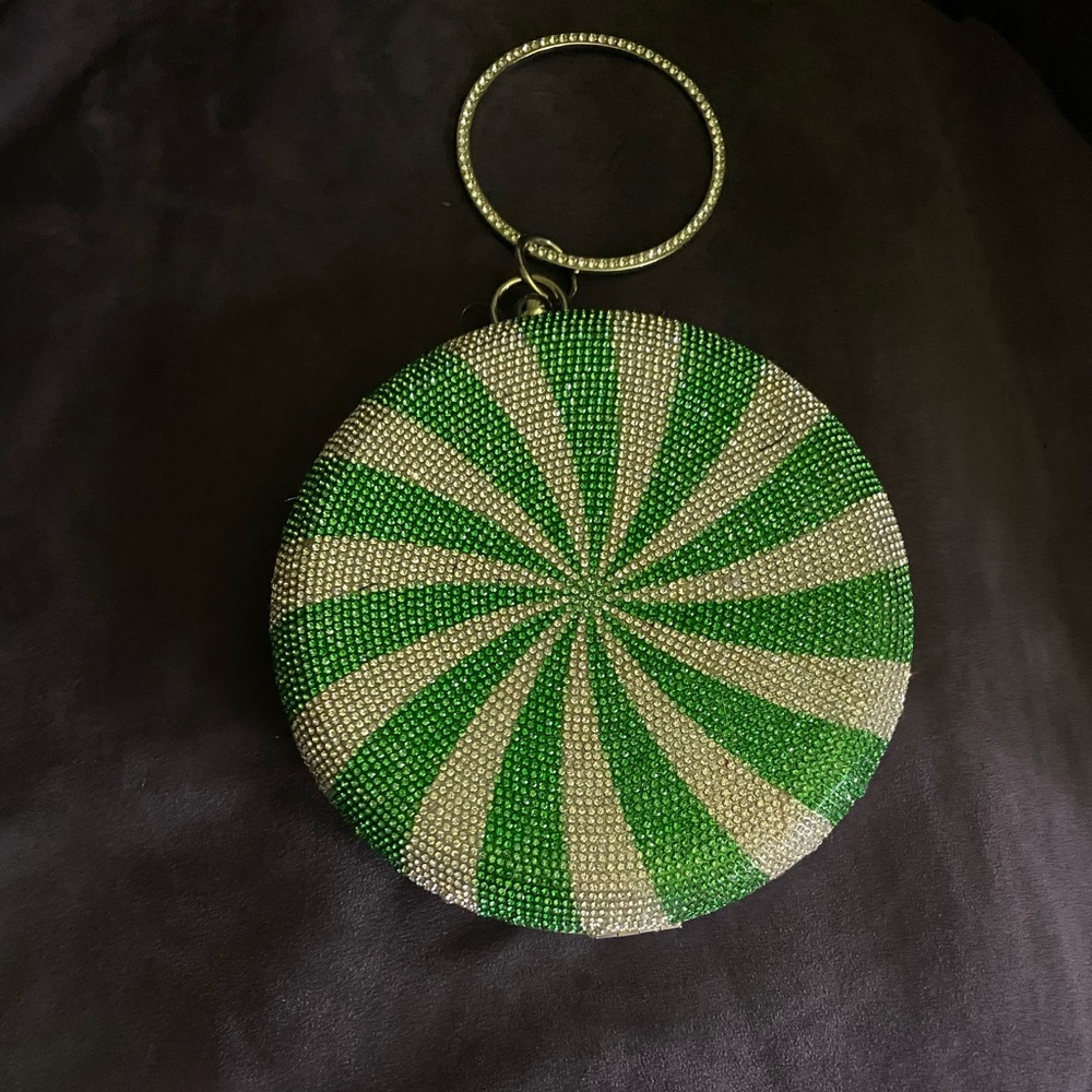 Christmas peppermint purse